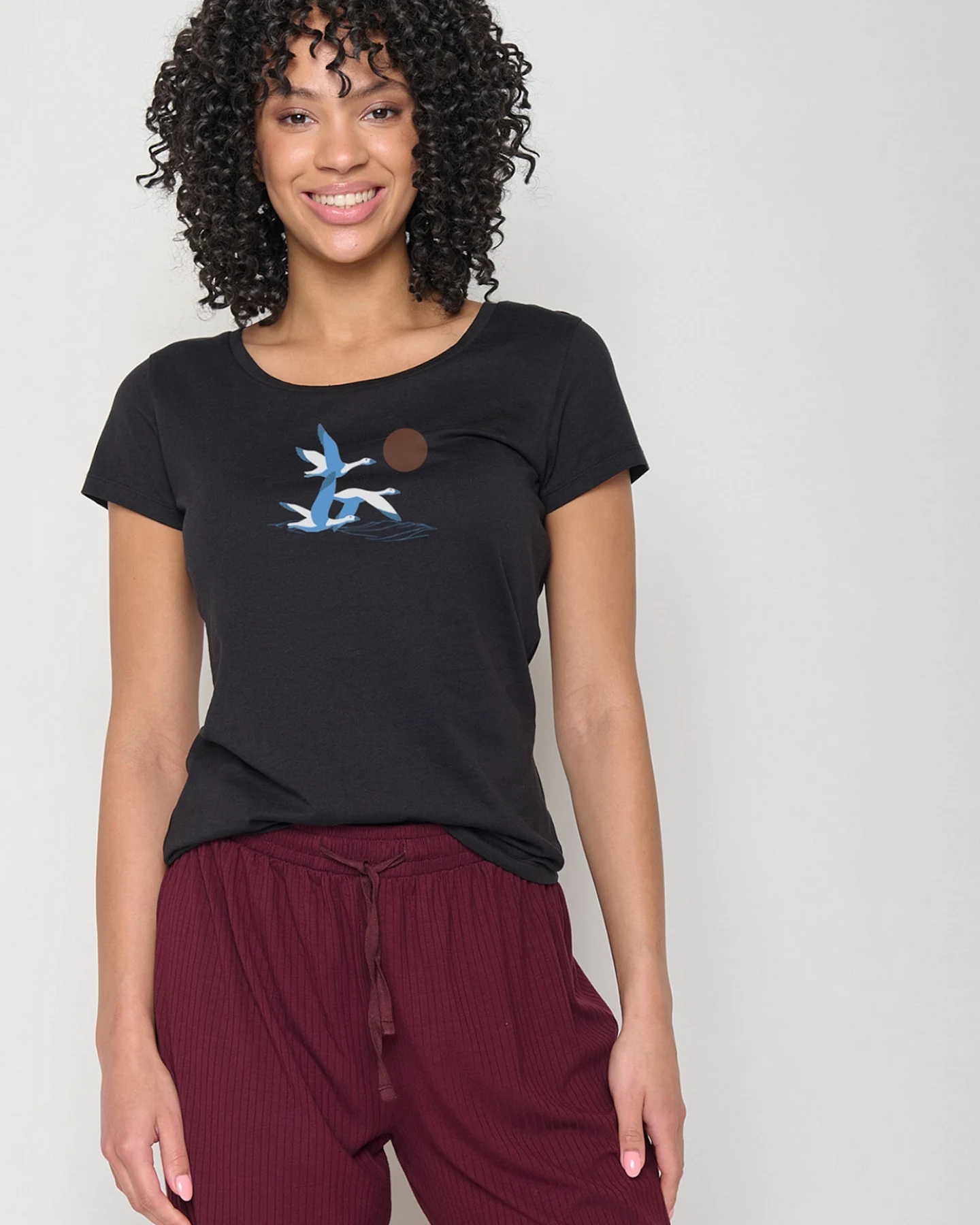 GREENBOMB T-Shirt Animal Goose Family – Ansicht 3