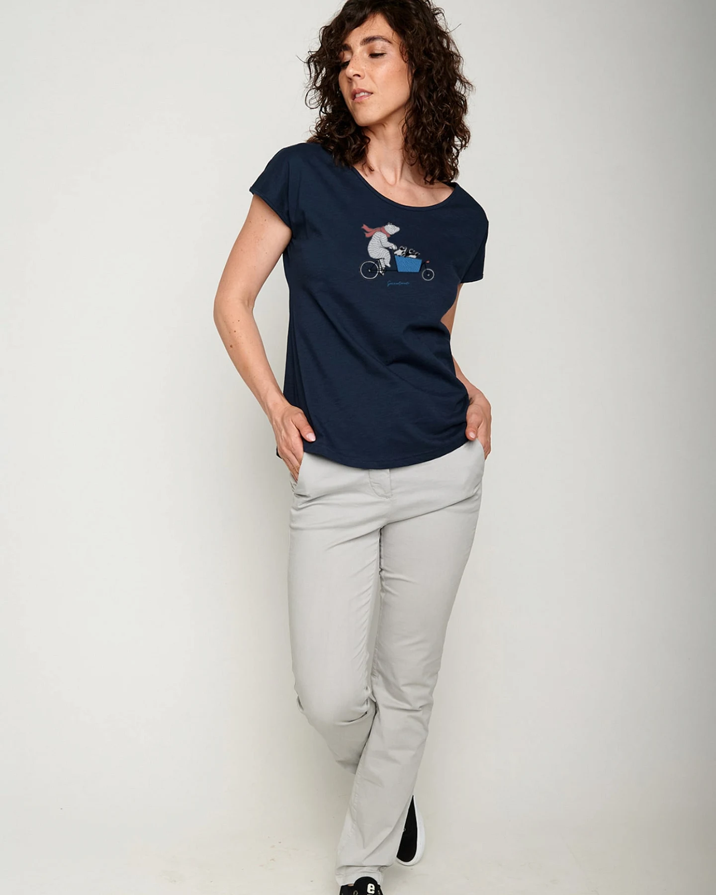 GREENBOMB T-Shirt Bike Cargo Family – Ansicht 5