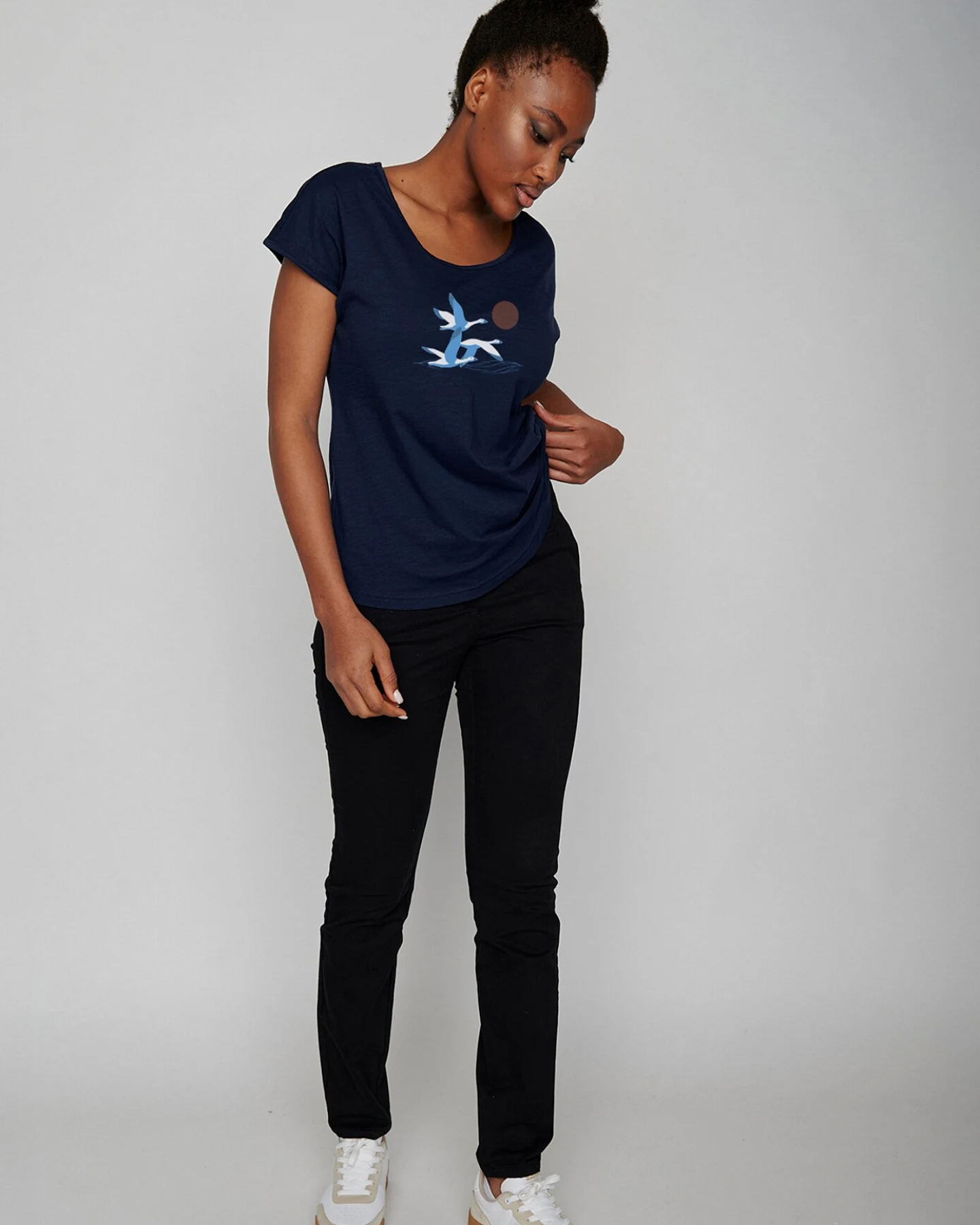 GREENBOMB T-Shirt Animal Goose Family – Ansicht 6