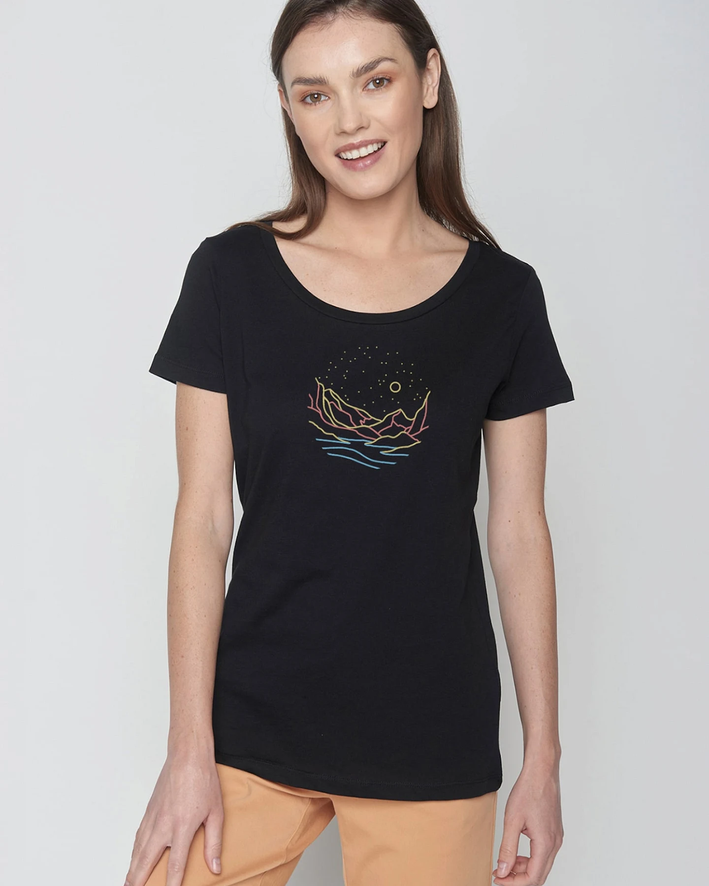 GREENBOMB T-Shirt Nature Mountain Stars – Ansicht 2
