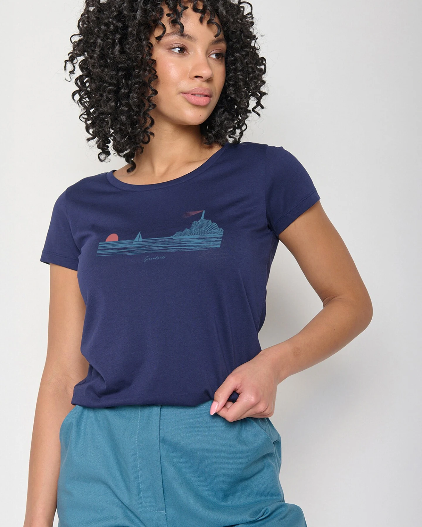 GREENBOMB T-Shirt Nature Lighthouse – Ansicht 3