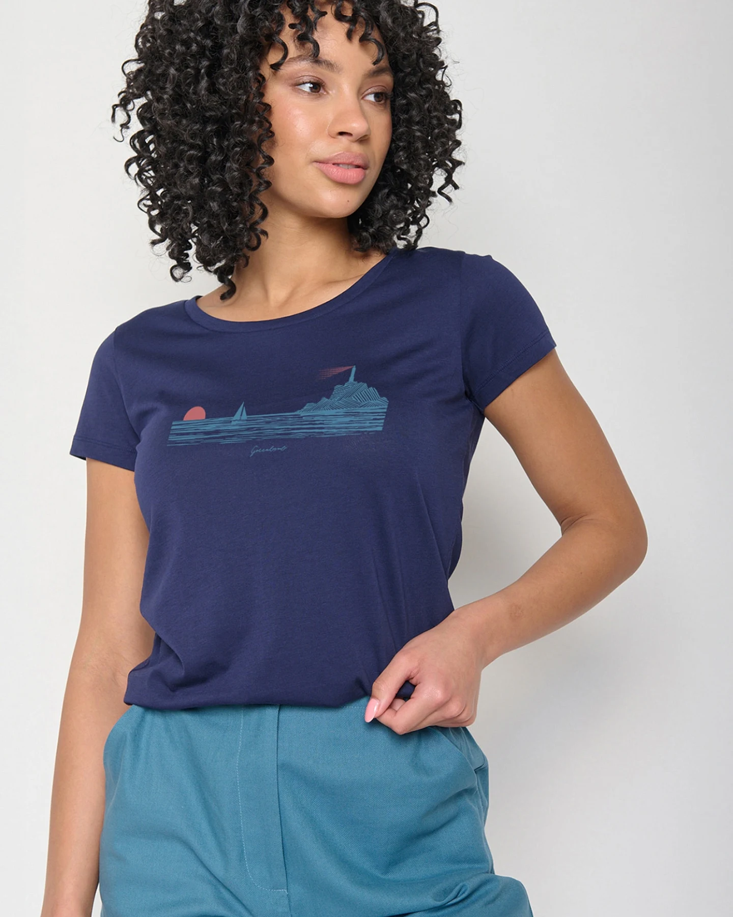 GREENBOMB T-Shirt Nature Lighthouse – Ansicht 3