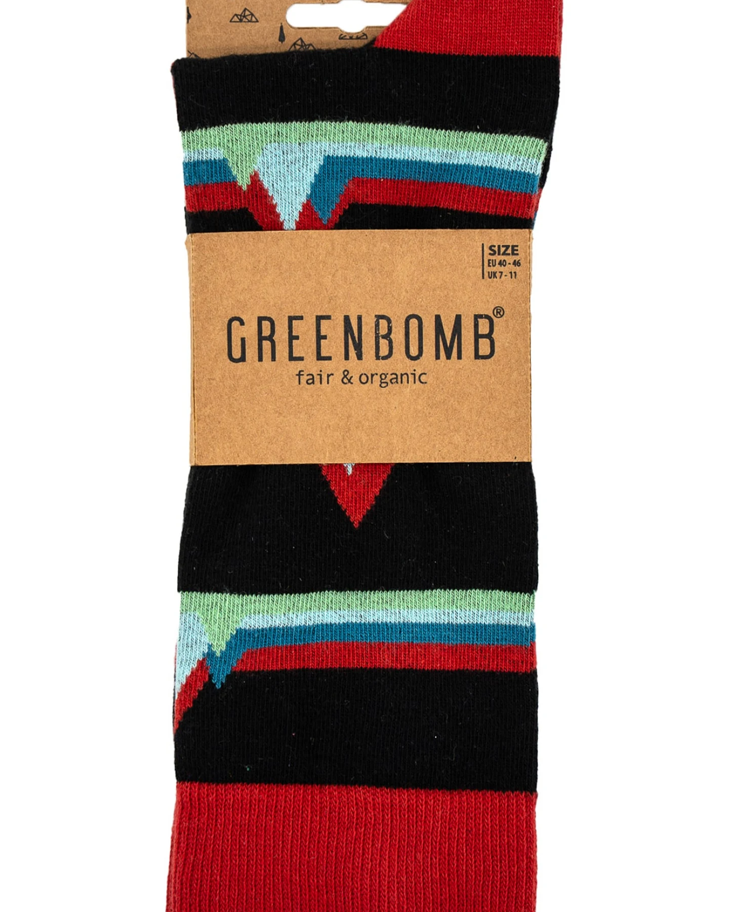 GREENBOMB Socken Abstract Mountain – Ansicht 3
