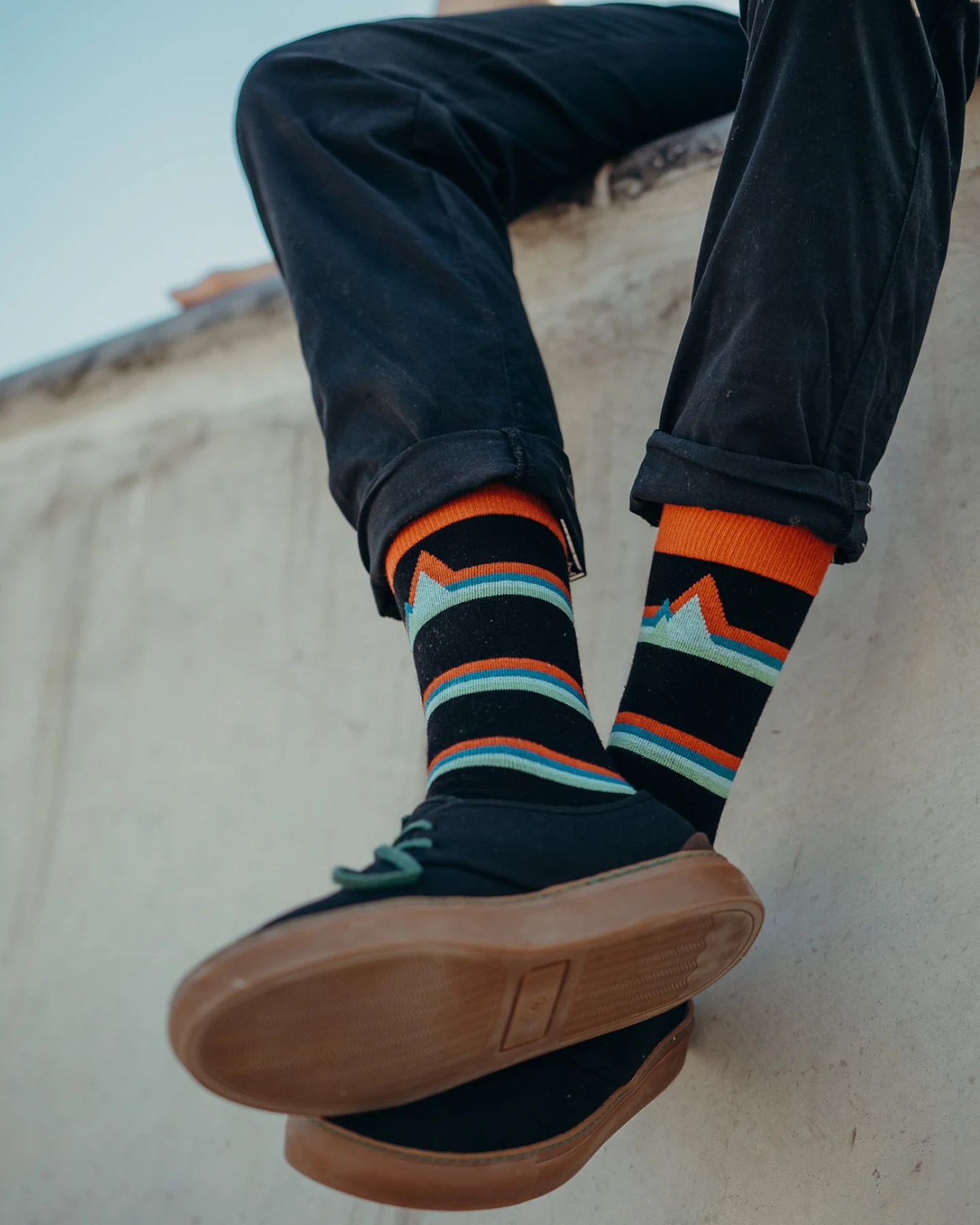 GREENBOMB Socken Abstract Mountain – Ansicht 4