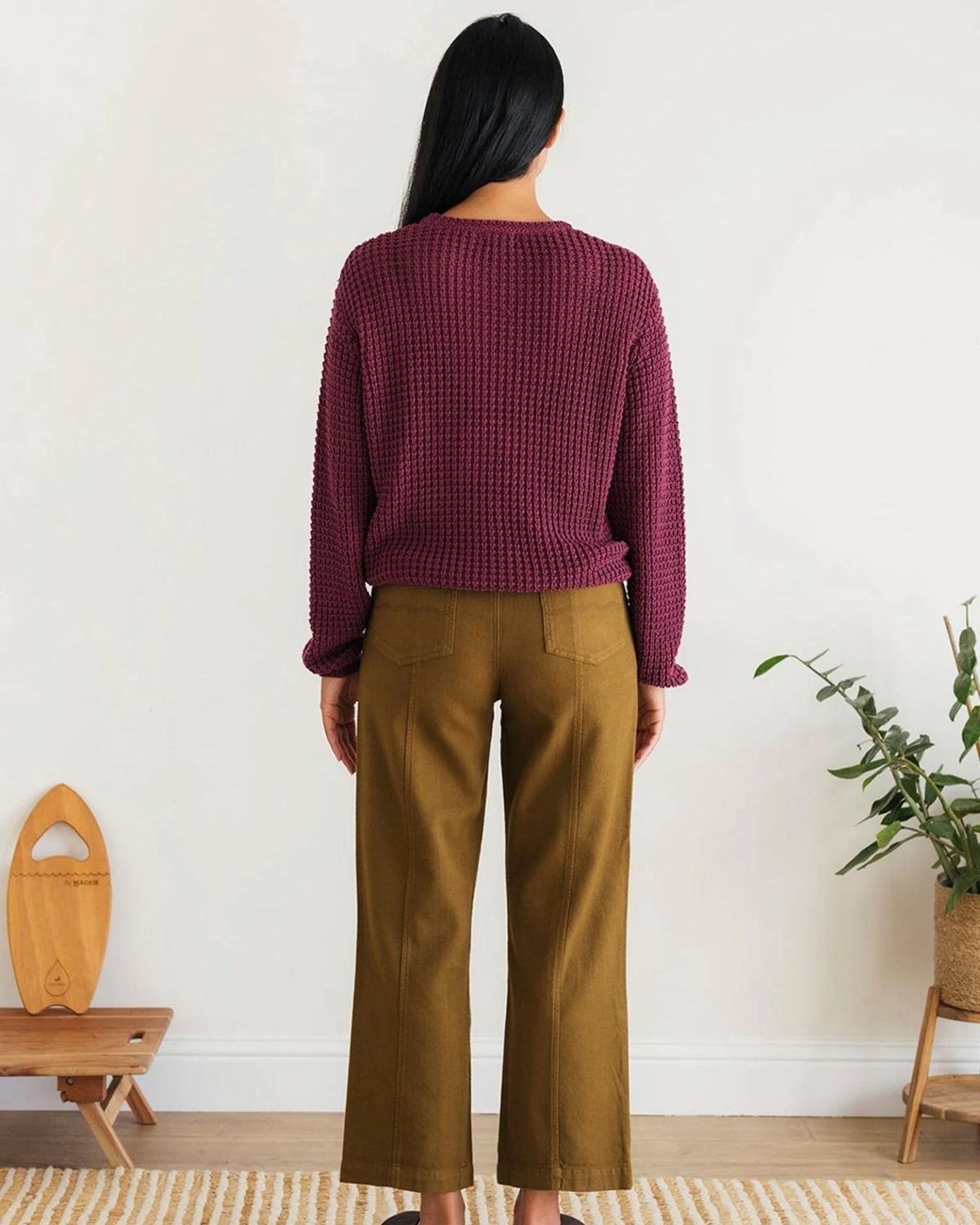 Twothirds Pullover Teresa - Dark Cranberry – Ansicht 2