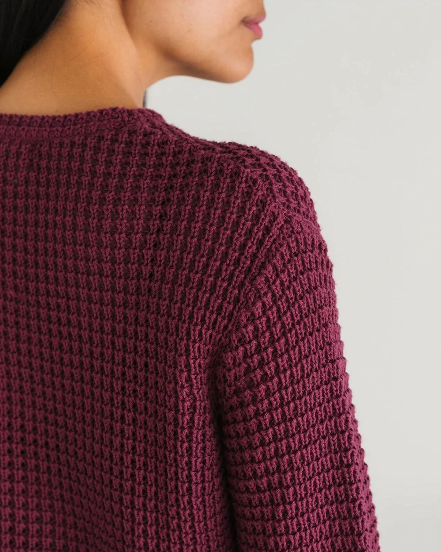 Twothirds Pullover Teresa - Dark Cranberry – Ansicht 5