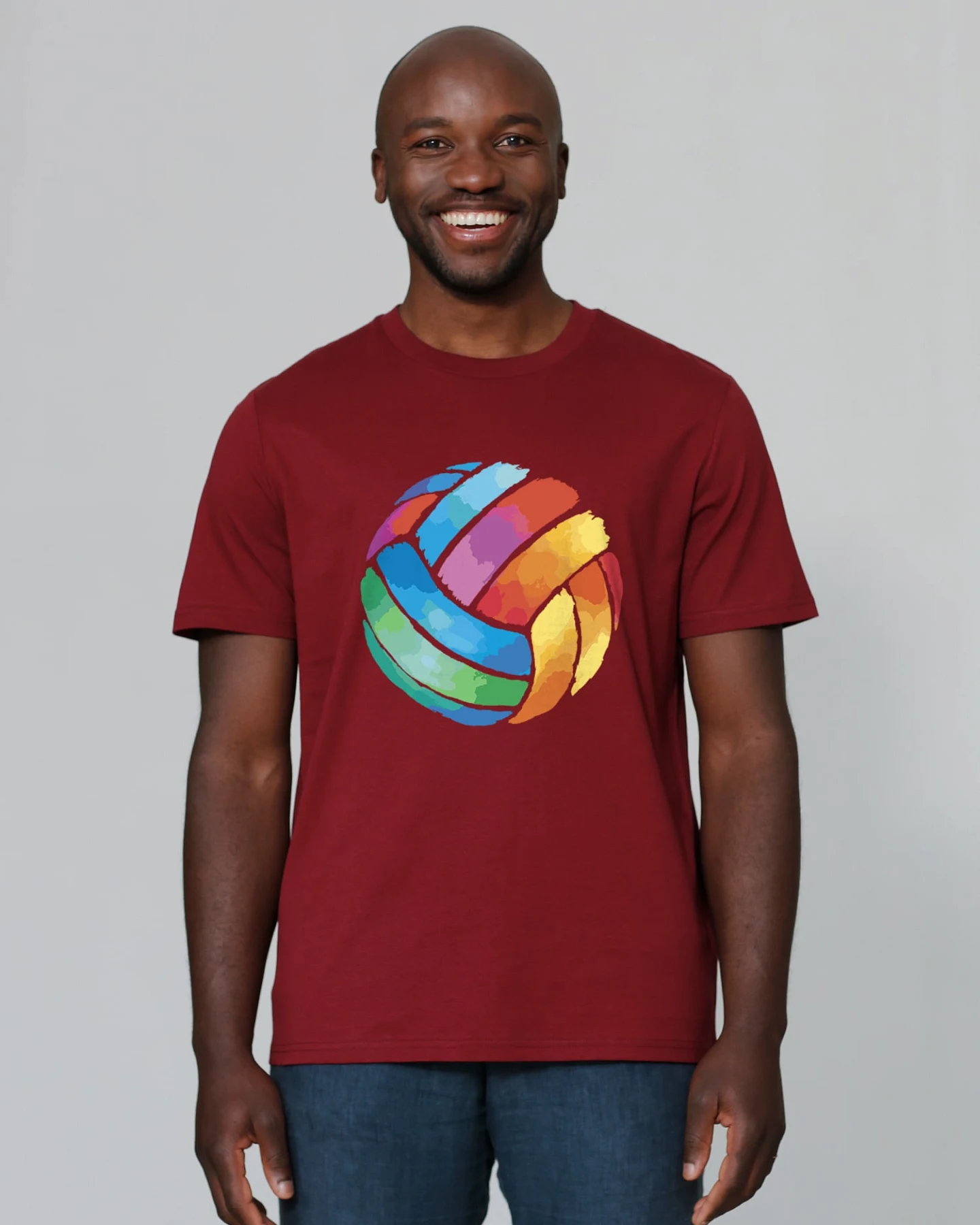 Watapparel T-Shirt Volleyball in Watercolor – Ansicht 2