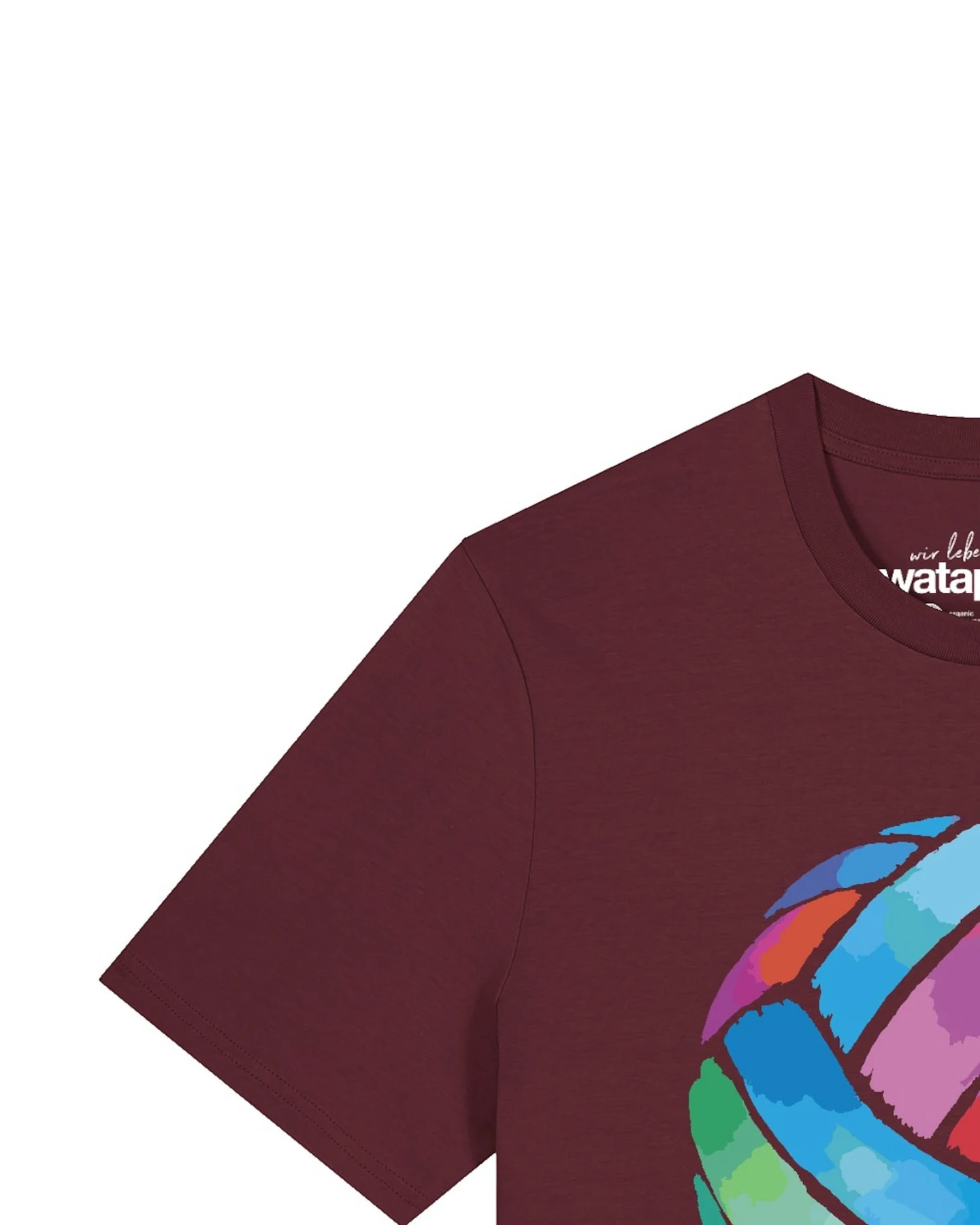 Watapparel T-Shirt Volleyball in Watercolor – Ansicht 3