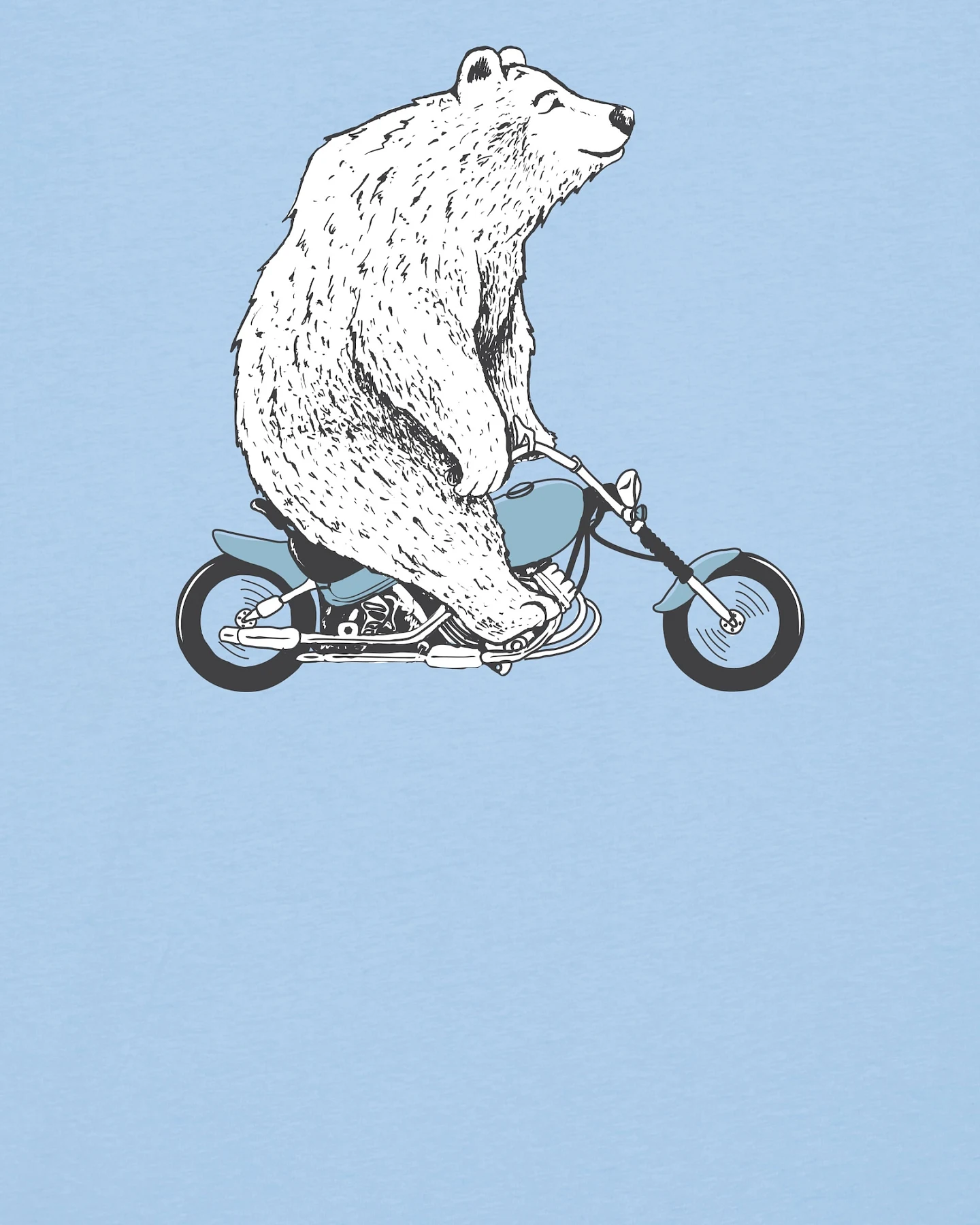 Watapparel T-Shirt Bär auf Bike – Ansicht 3