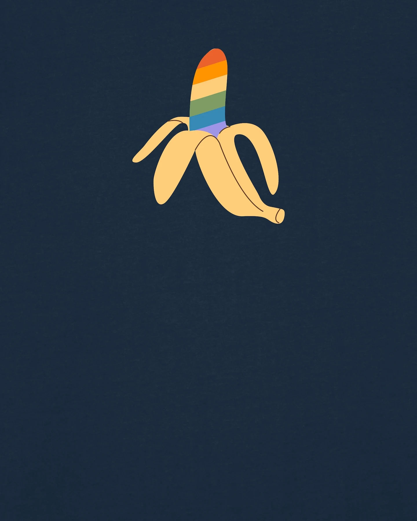 Watapparel Shirt Rainbow Banana – Ansicht 3