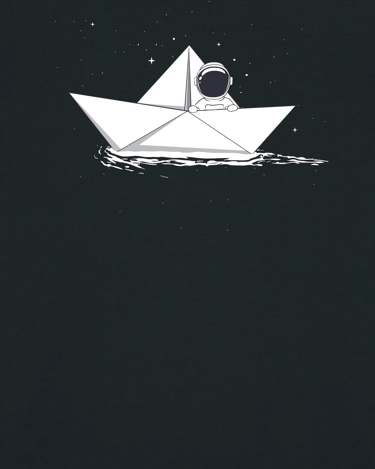 Watapparel Shirt Astronaut in paper boat – Ansicht 3