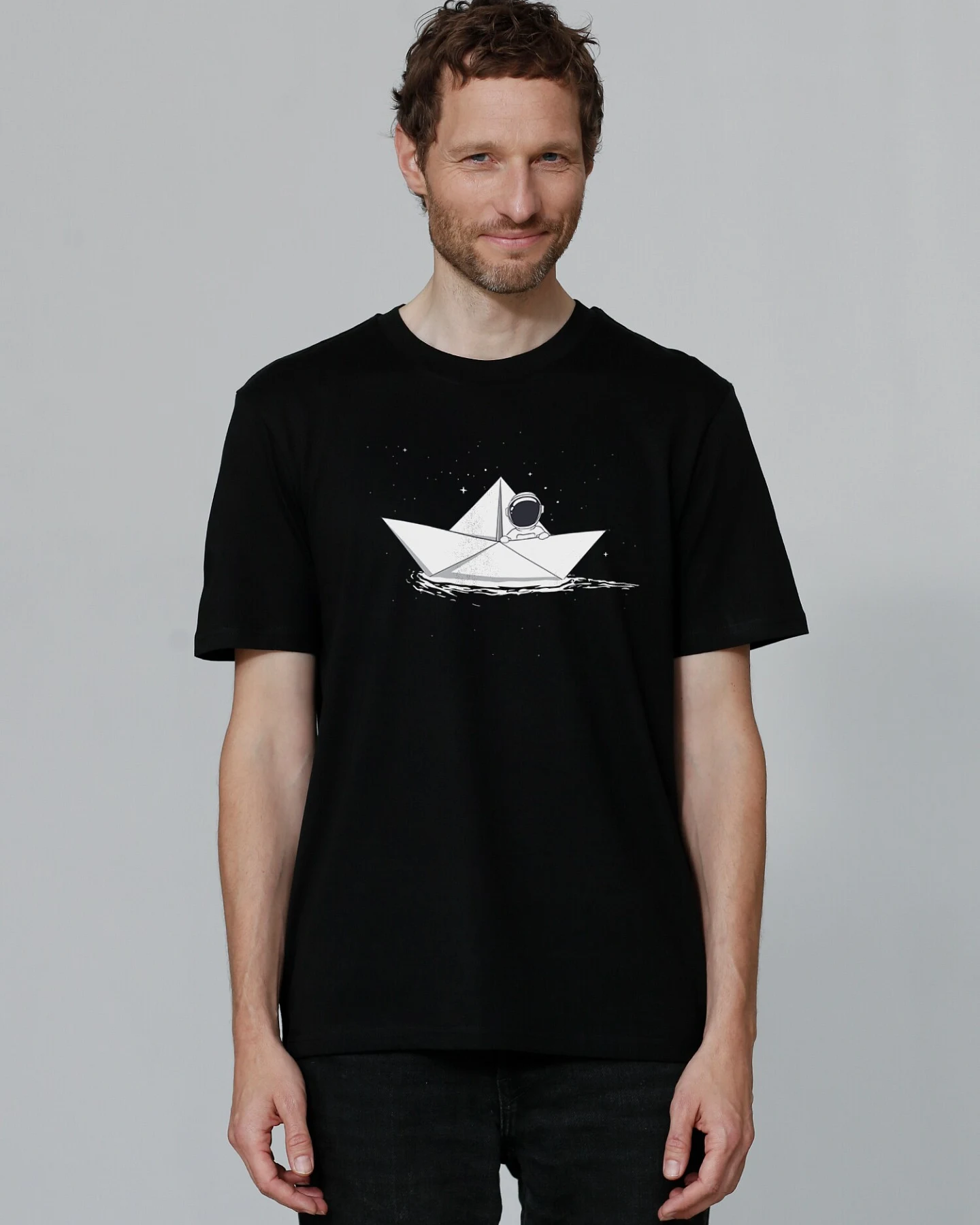 Watapparel Shirt Astronaut in paper boat – Ansicht 2