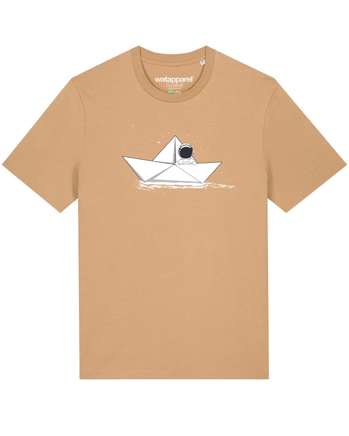 Watapparel T-Shirt Astronaut in paper boat