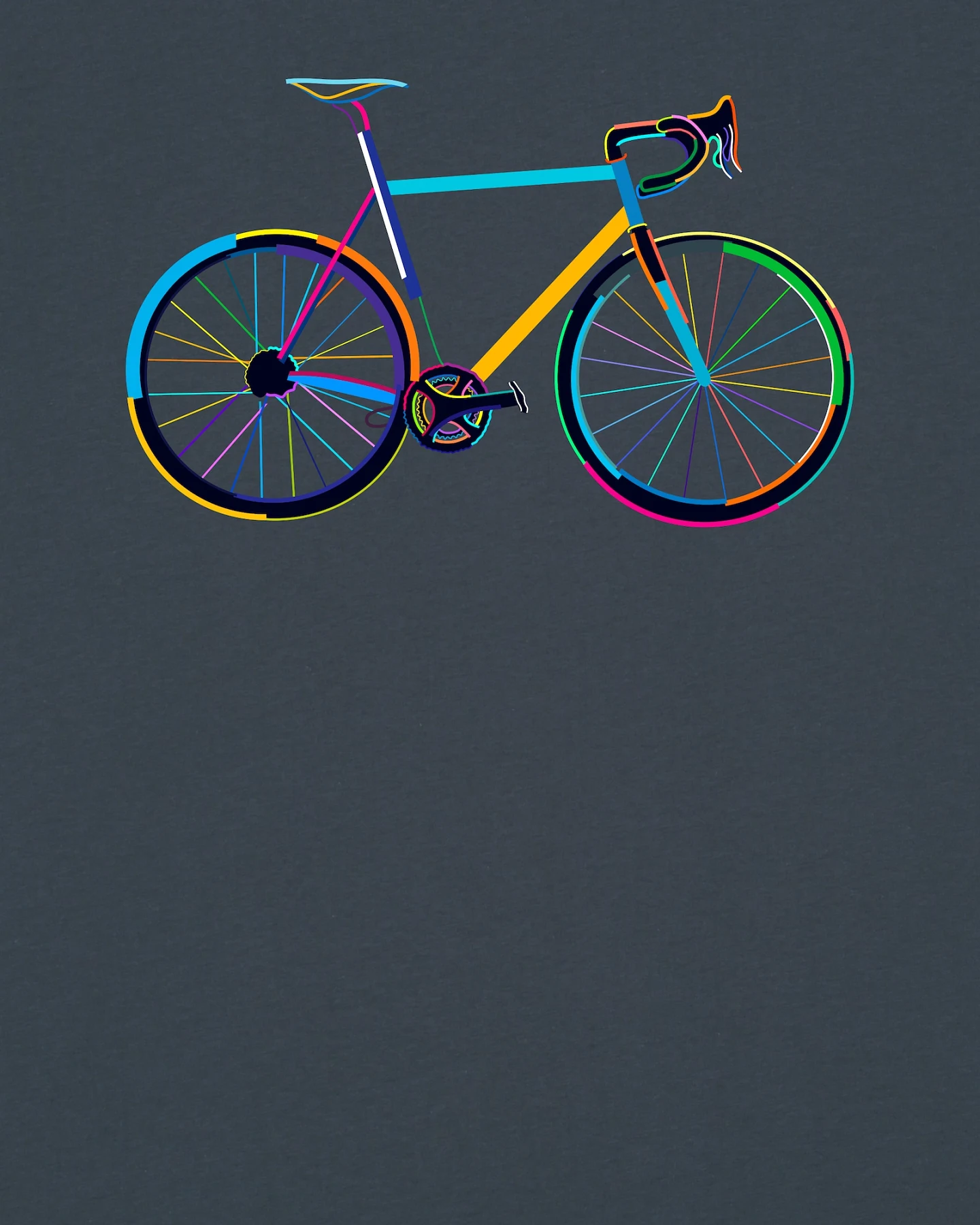 Watapparel T-Shirt Fahrrad by night – Ansicht 3