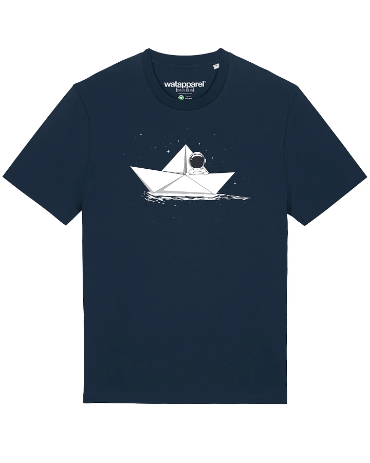 Watapparel T-Shirt Astronaut in paper boat
