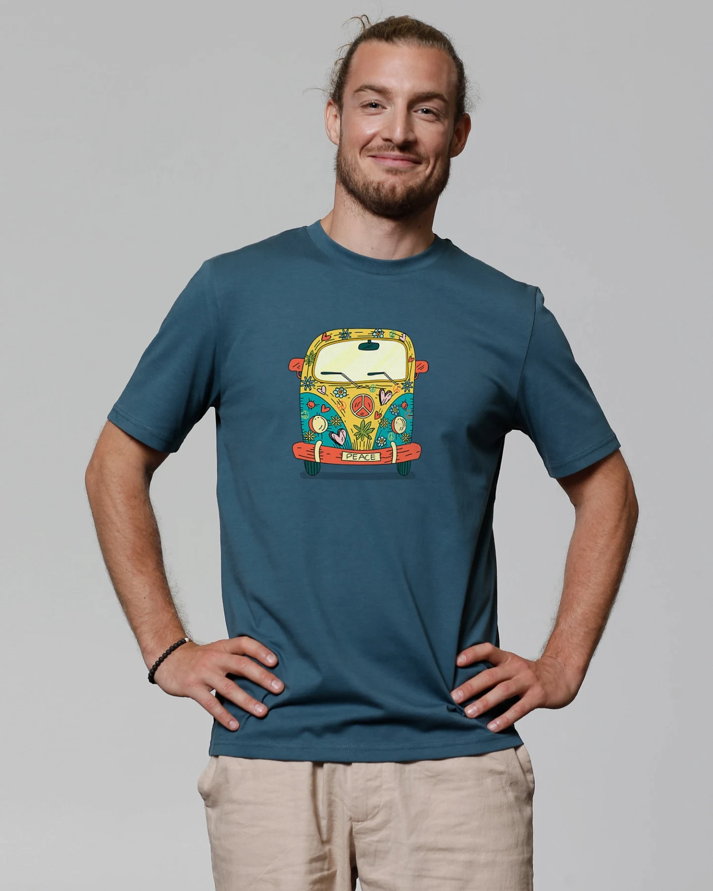 Watapparel T-Shirt Hippies Bus – Ansicht 2