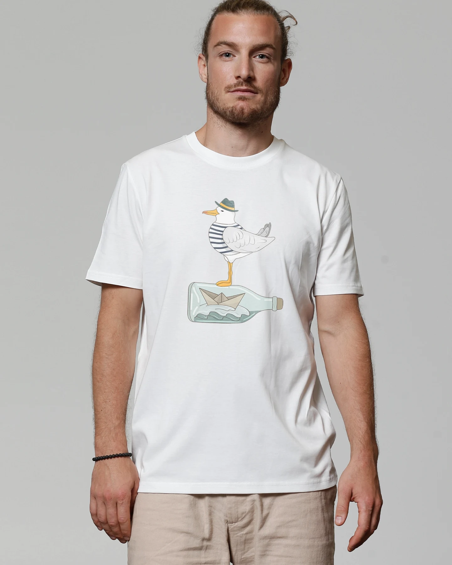 Watapparel T-Shirt Möwe mit Hut – Ansicht 2
