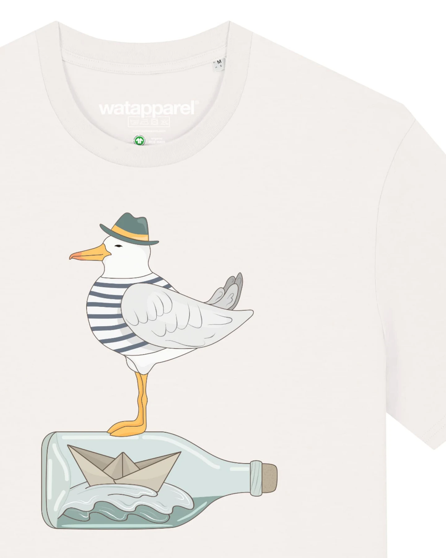 Watapparel T-Shirt Möwe mit Hut – Ansicht 3