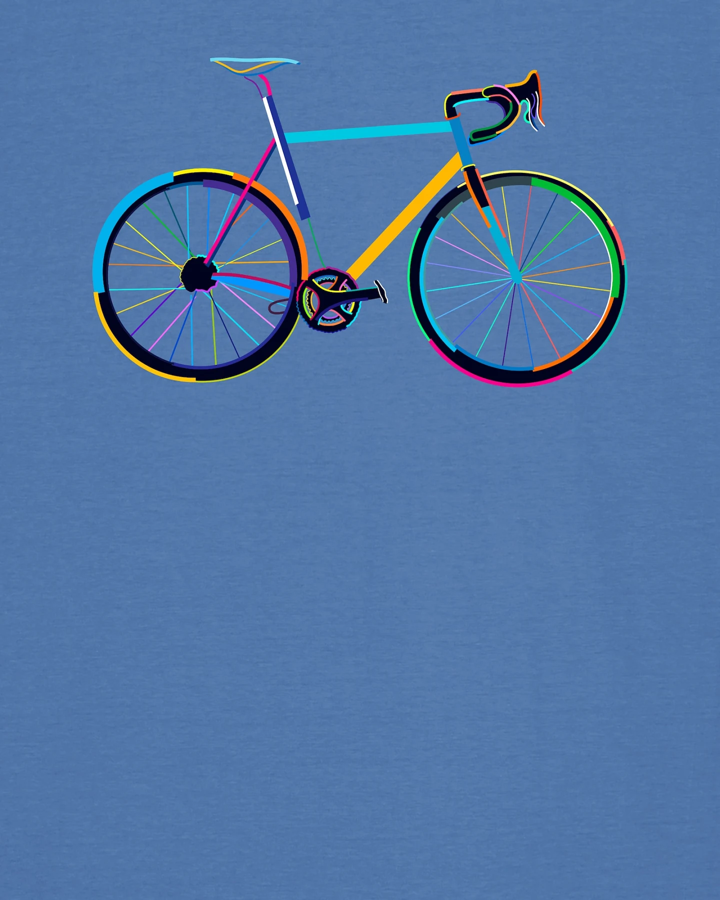 Watapparel T-Shirt Fahrrad by night – Ansicht 3