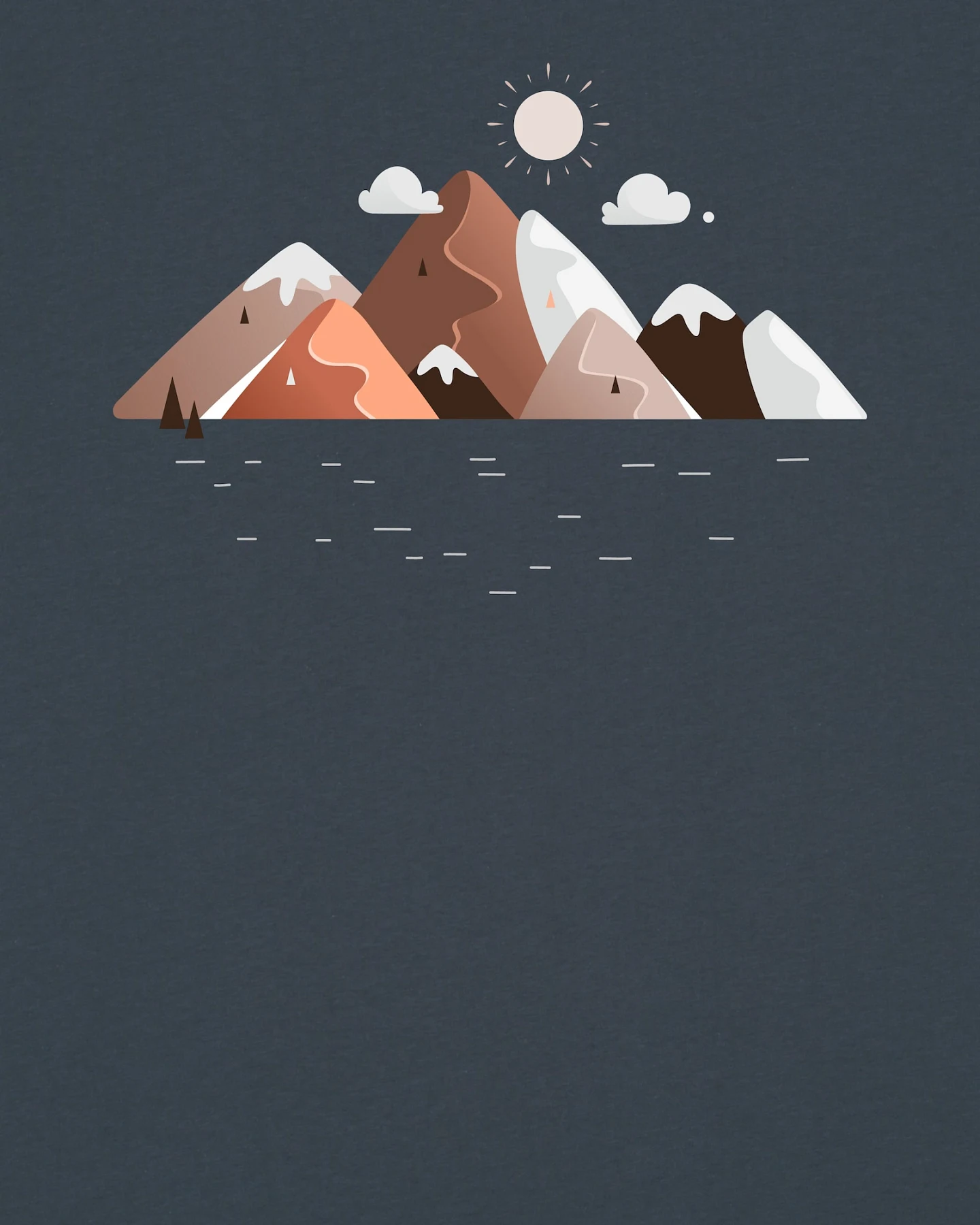 Watapparel T-Shirt Mountains & Moon – Ansicht 3