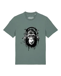 Produktseite: Watapparel T-Shirt Affe hört Musik