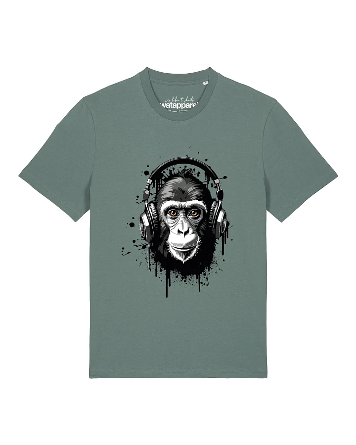 Watapparel T-Shirt Affe hört Musik