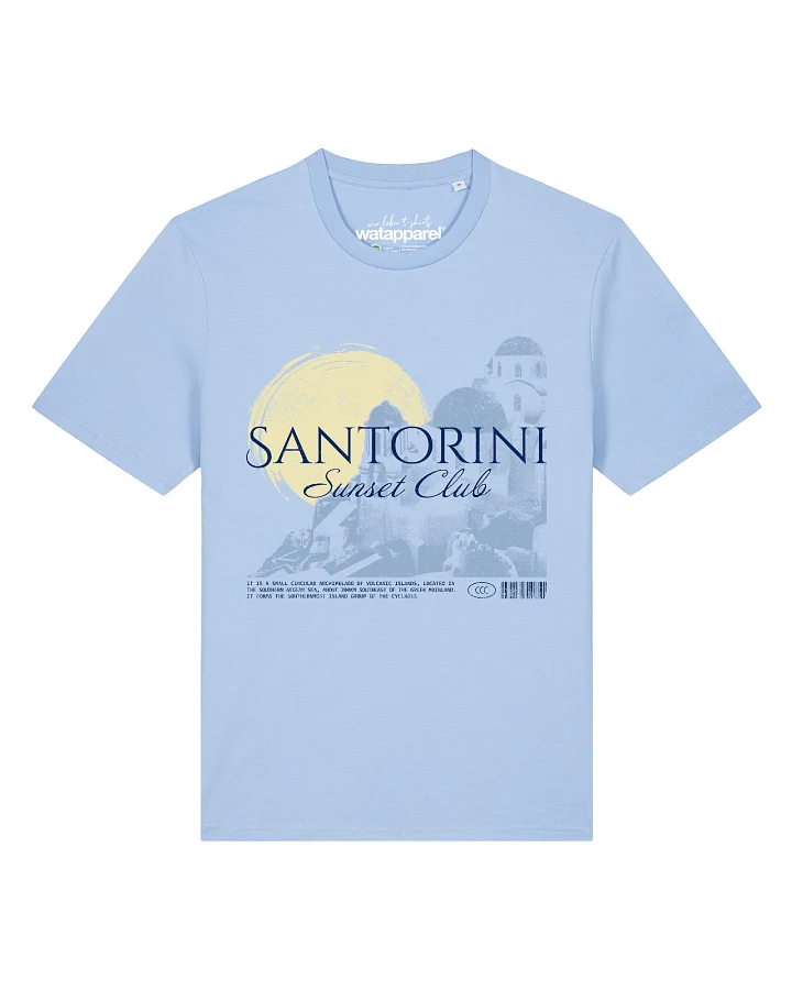 Watapparel T-Shirt Santorini Sunset Club