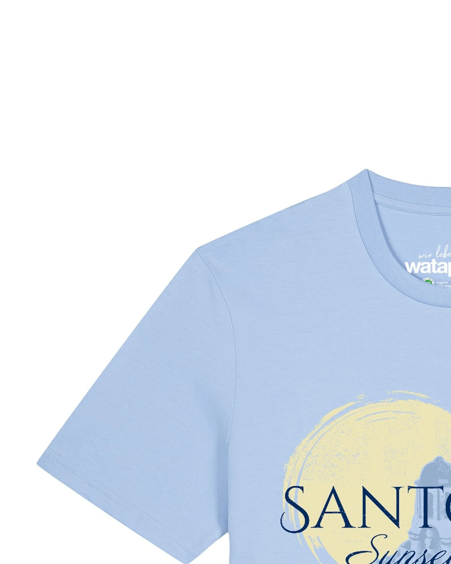 Watapparel T-Shirt Santorini Sunset Club – Ansicht 3