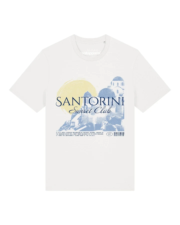 Watapparel T-Shirt Santorini Sunset Club