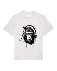 Produktseite: Watapparel T-Shirt Affe hört Musik
