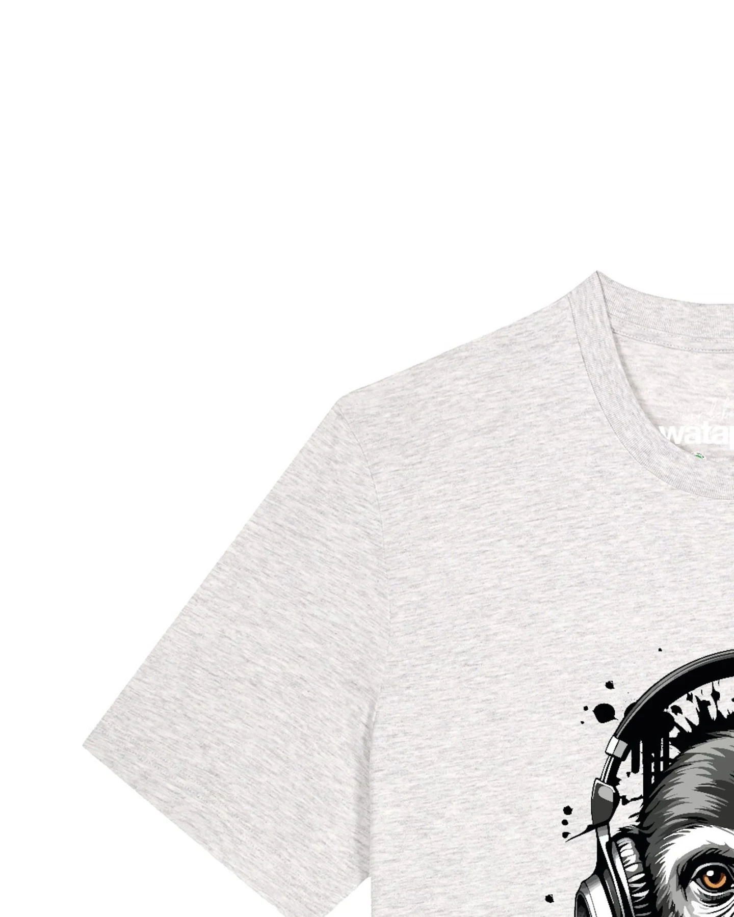 Watapparel T-Shirt Affe hört Musik – Ansicht 3