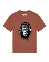 Produktseite: Watapparel T-Shirt Affe hört Musik