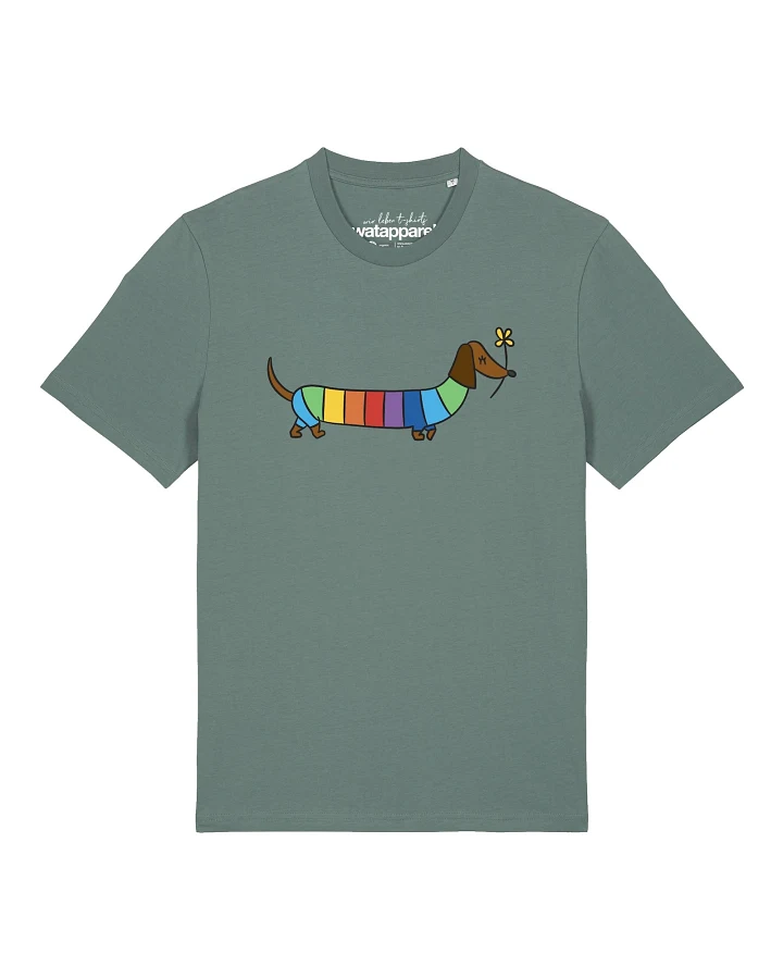 Watapparel T-Shirt Regenbogen Dackel