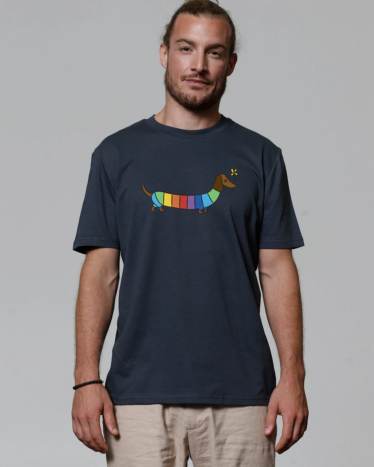Watapparel T-Shirt Regenbogen Dackel – Ansicht 2