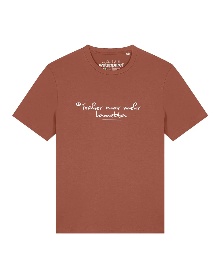 Watapparel T-Shirt Früher War Mehr Lametta