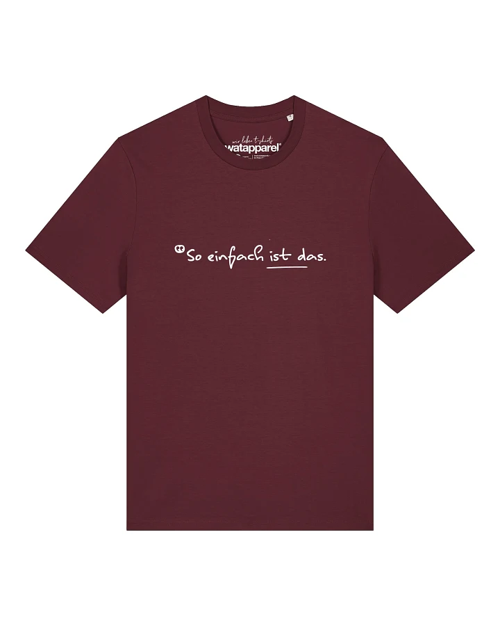 Produktseite: Watapparel T-Shirt So Einfach Ist Das