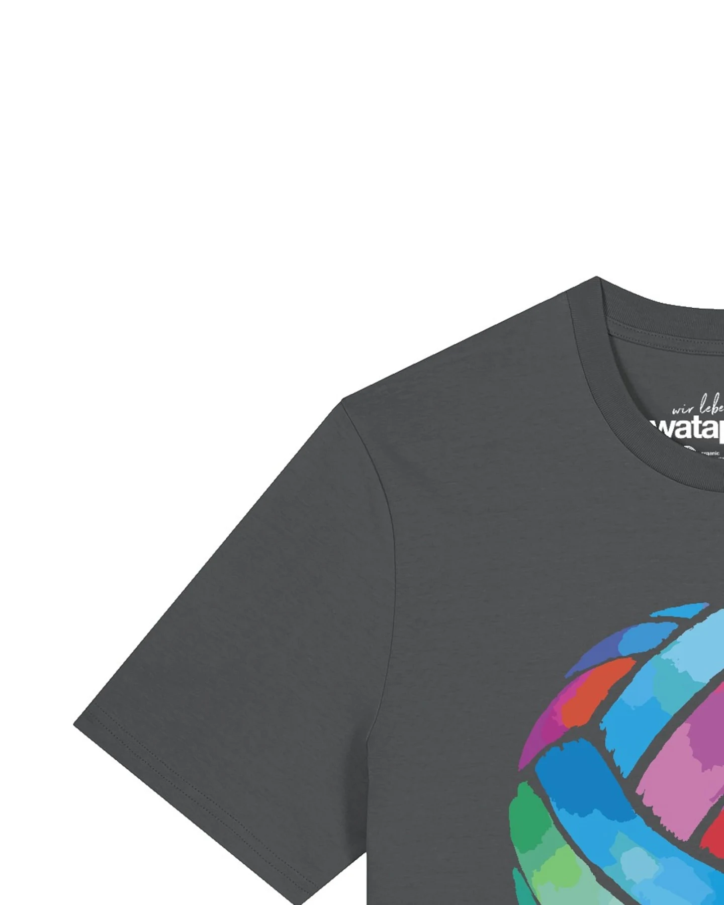 Watapparel T-Shirt Volleyball in Watercolor – Ansicht 3