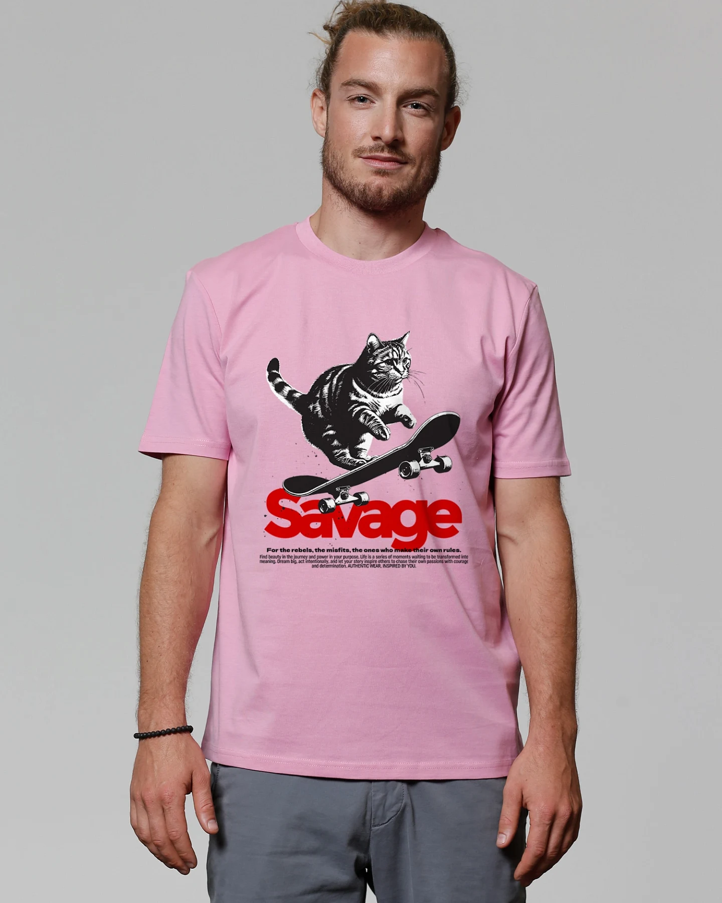 Watapparel T-Shirt Savage cat – Ansicht 2