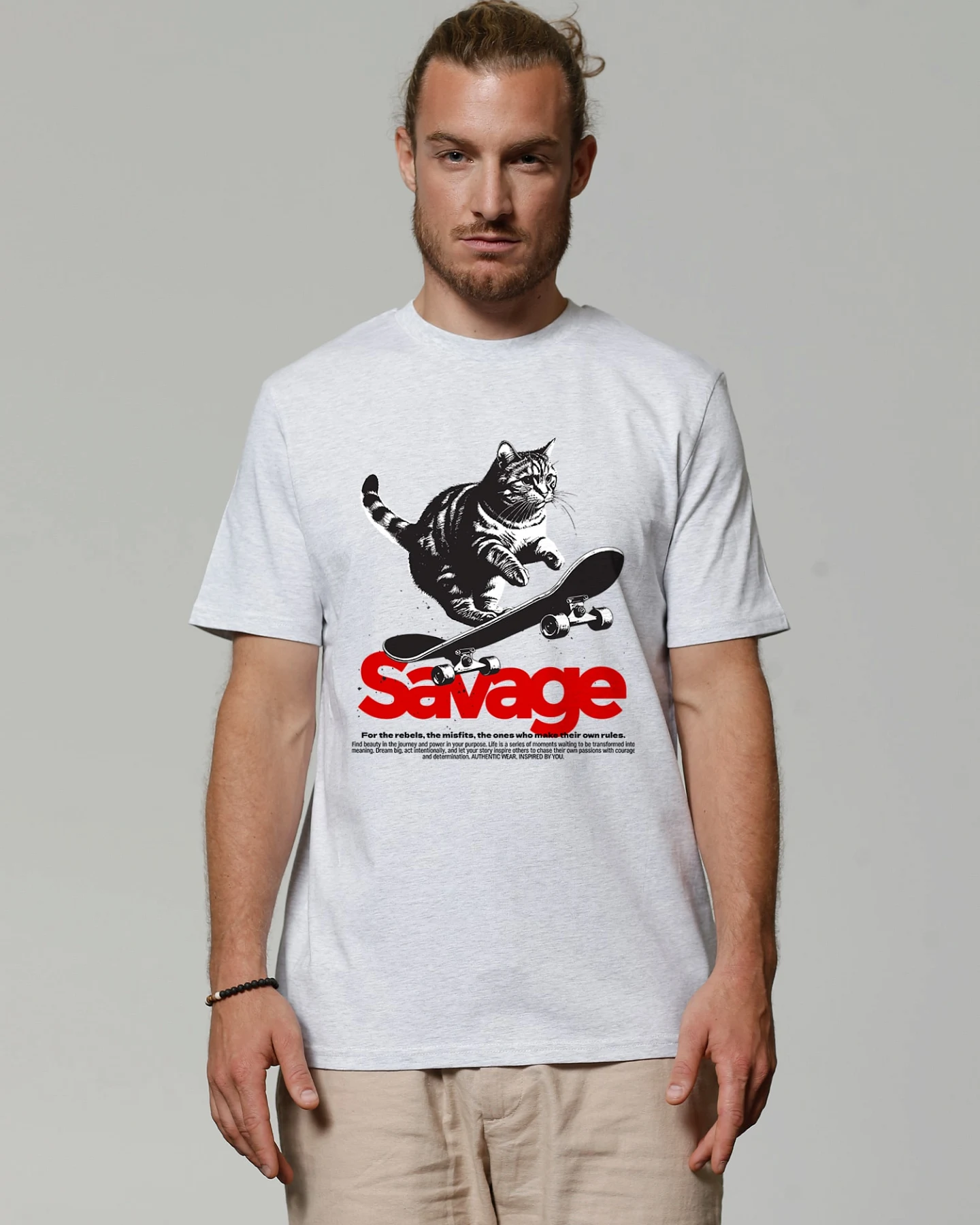 Watapparel T-Shirt Savage cat – Ansicht 2