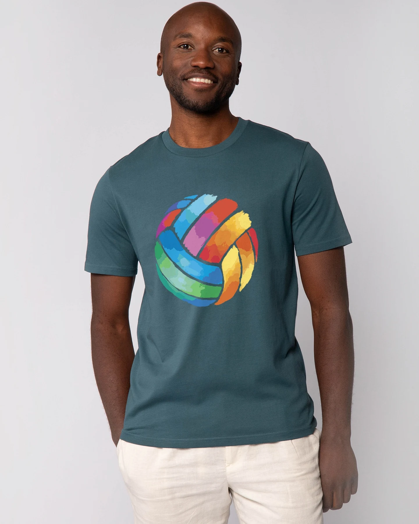 Watapparel T-Shirt Volleyball in Watercolor – Ansicht 2