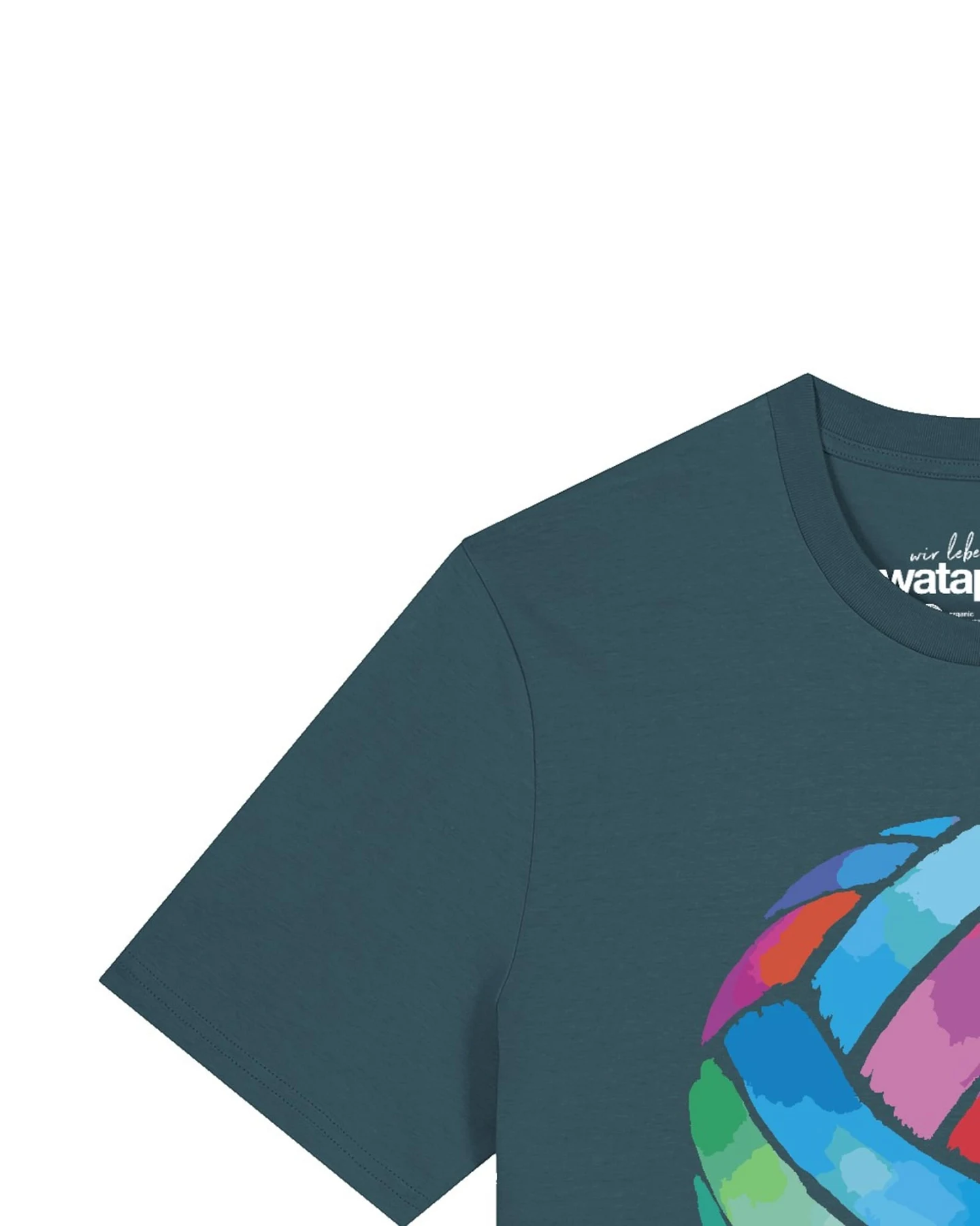 Watapparel T-Shirt Volleyball in Watercolor – Ansicht 3