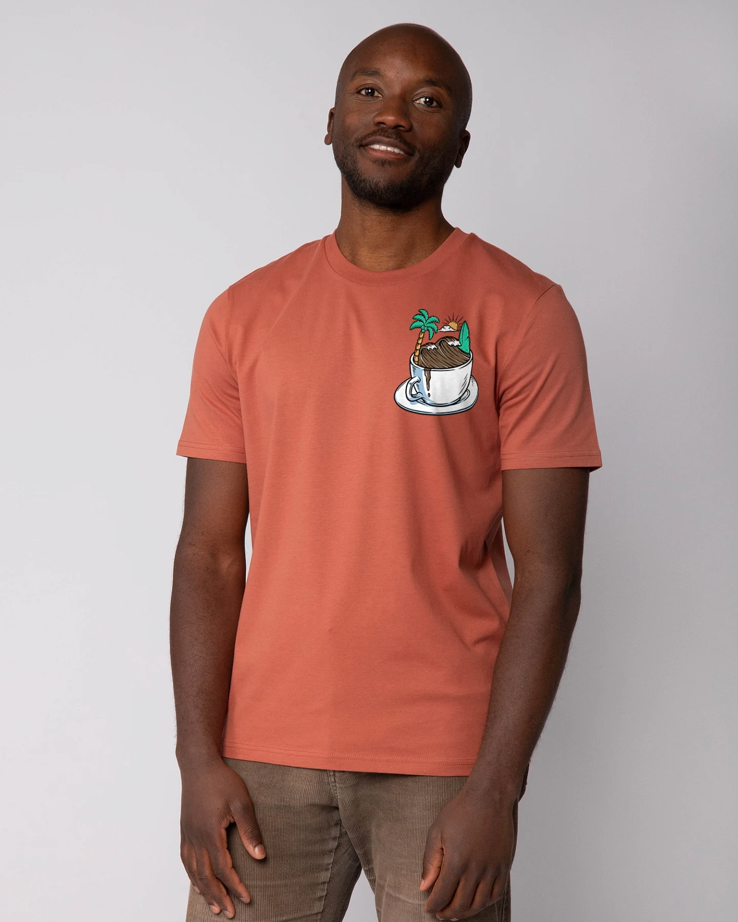 Watapparel T-Shirt Coffee Waves – Ansicht 2
