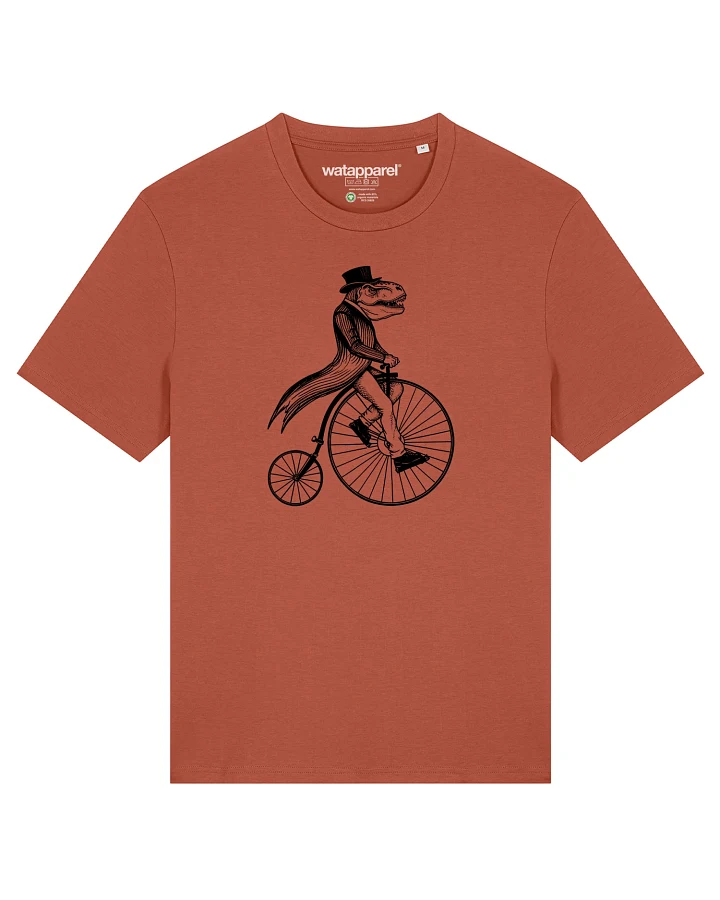 Watapparel T-Shirt T-Rex auf Fahrrad