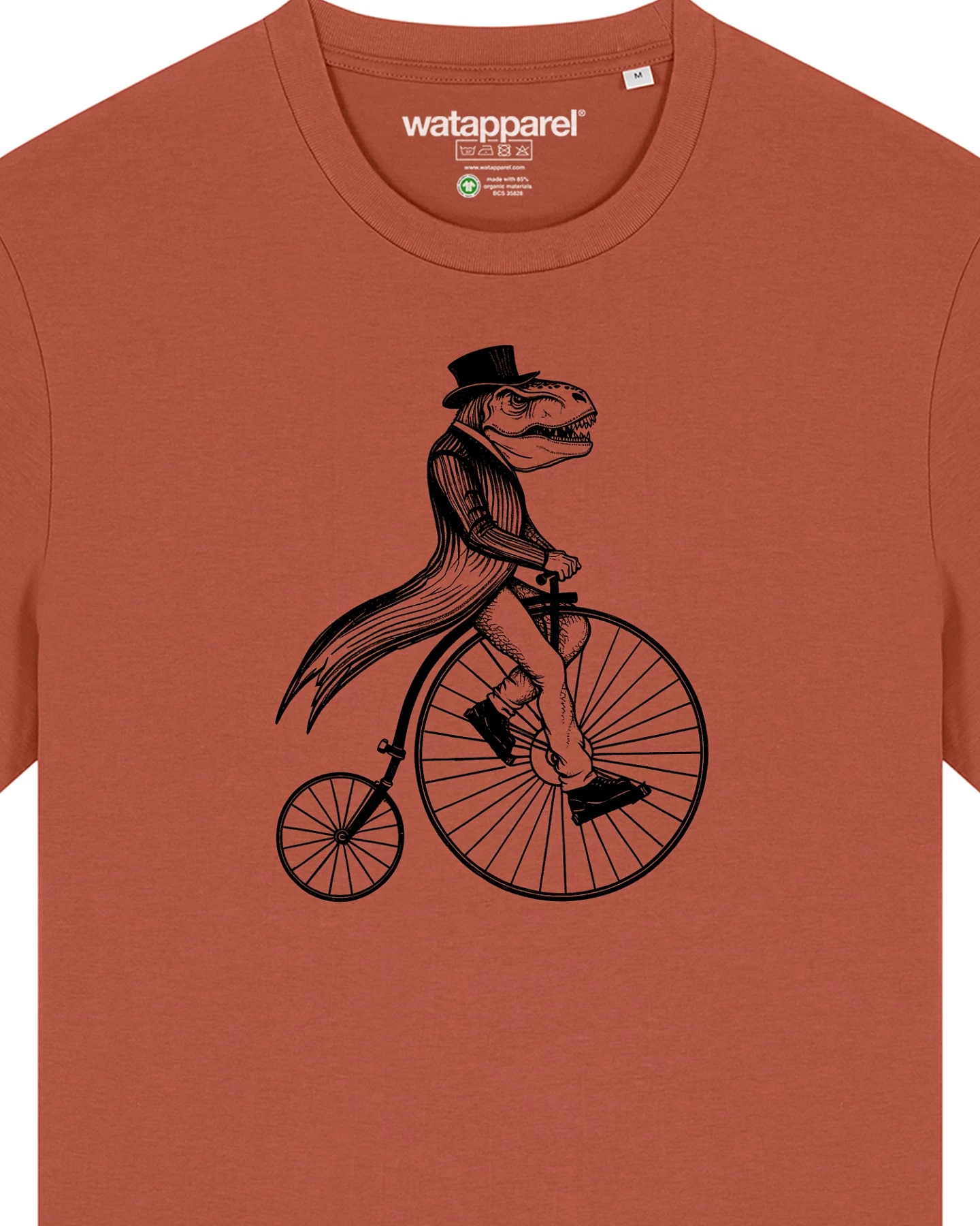 Watapparel T-Shirt T-Rex auf Fahrrad – Ansicht 3