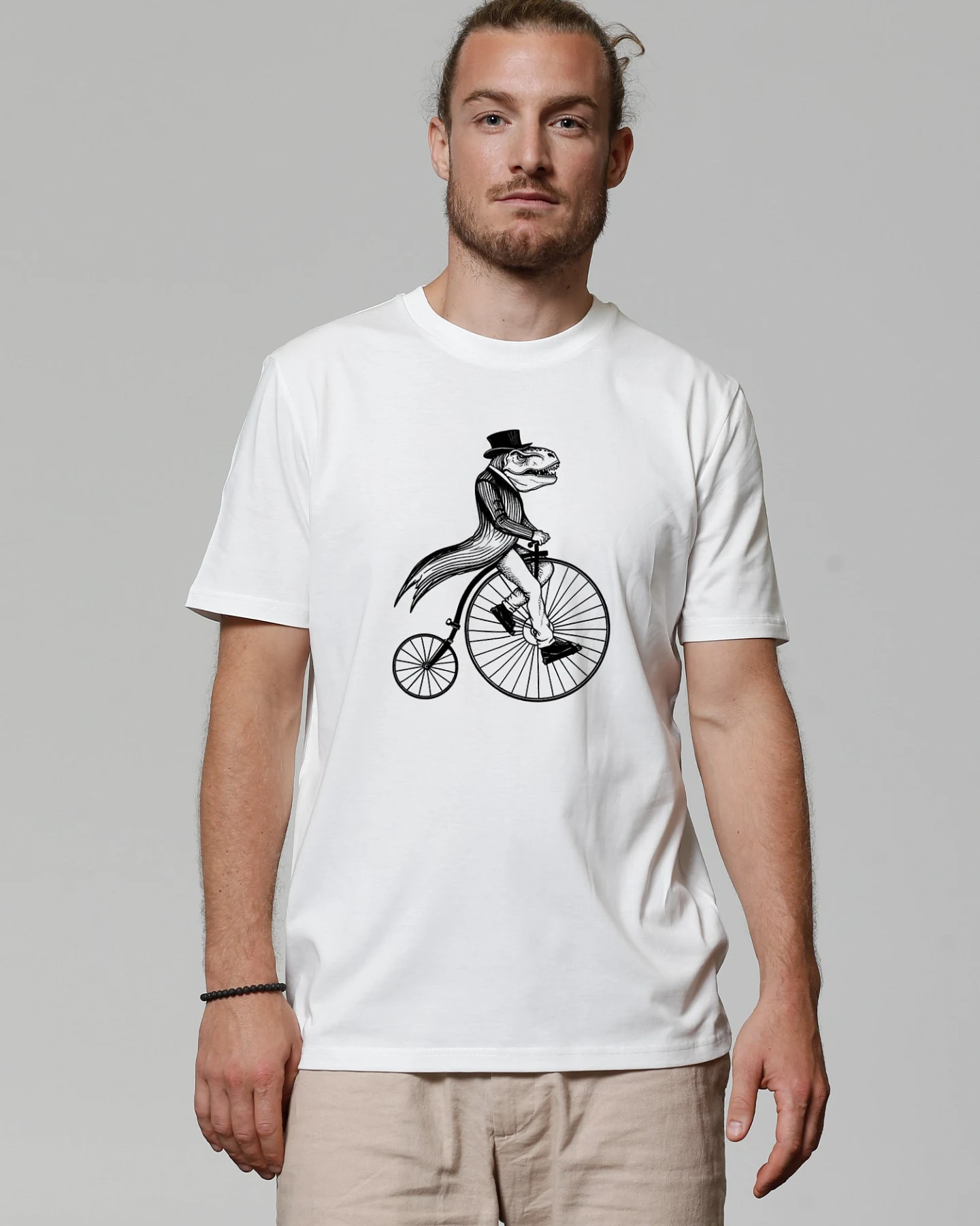 Watapparel T-Shirt T-Rex auf Fahrrad – Ansicht 2