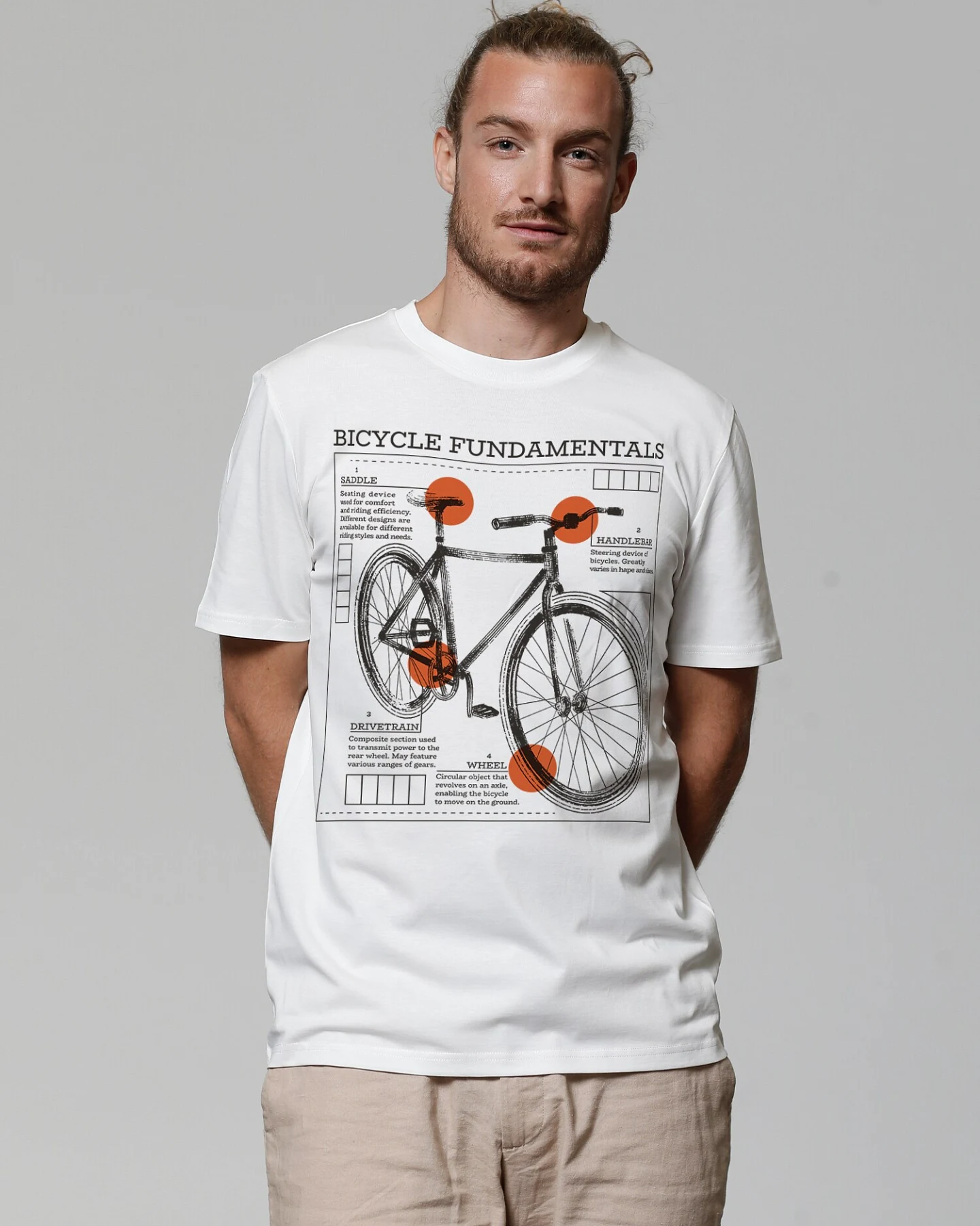 Watapparel T-Shirt Fahrrad Grundlagen – Ansicht 2