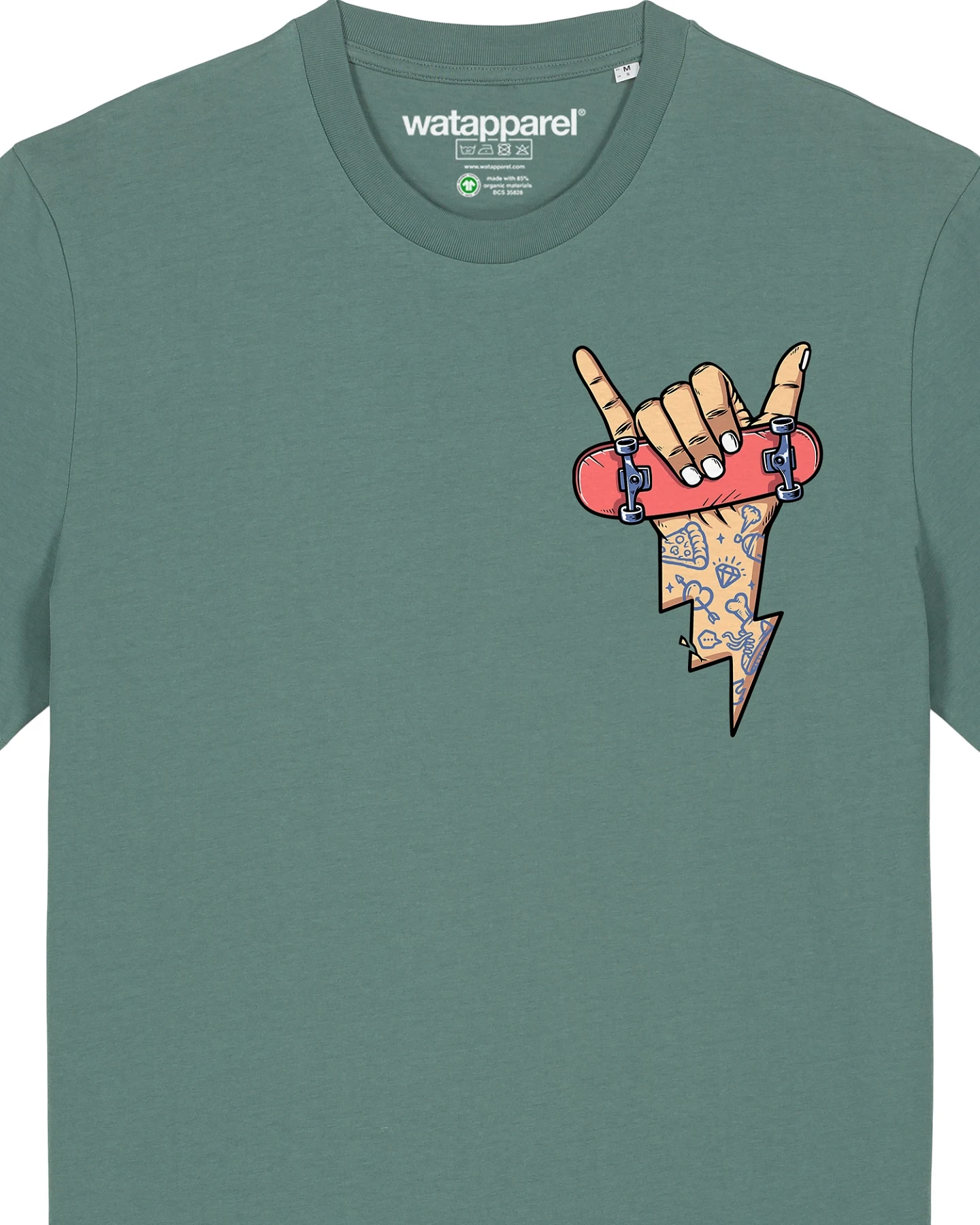Watapparel T-Shirt Skateboard – Ansicht 3