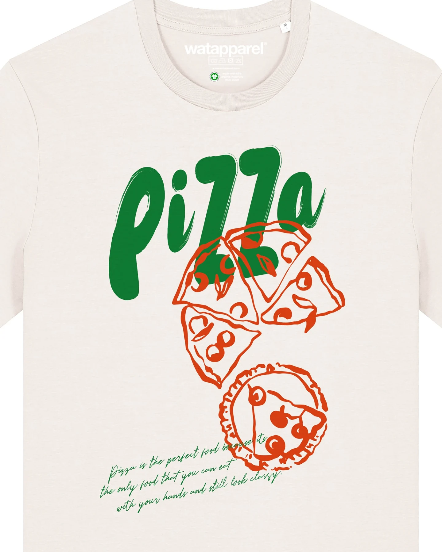 Watapparel T-Shirt Pizza – Ansicht 3