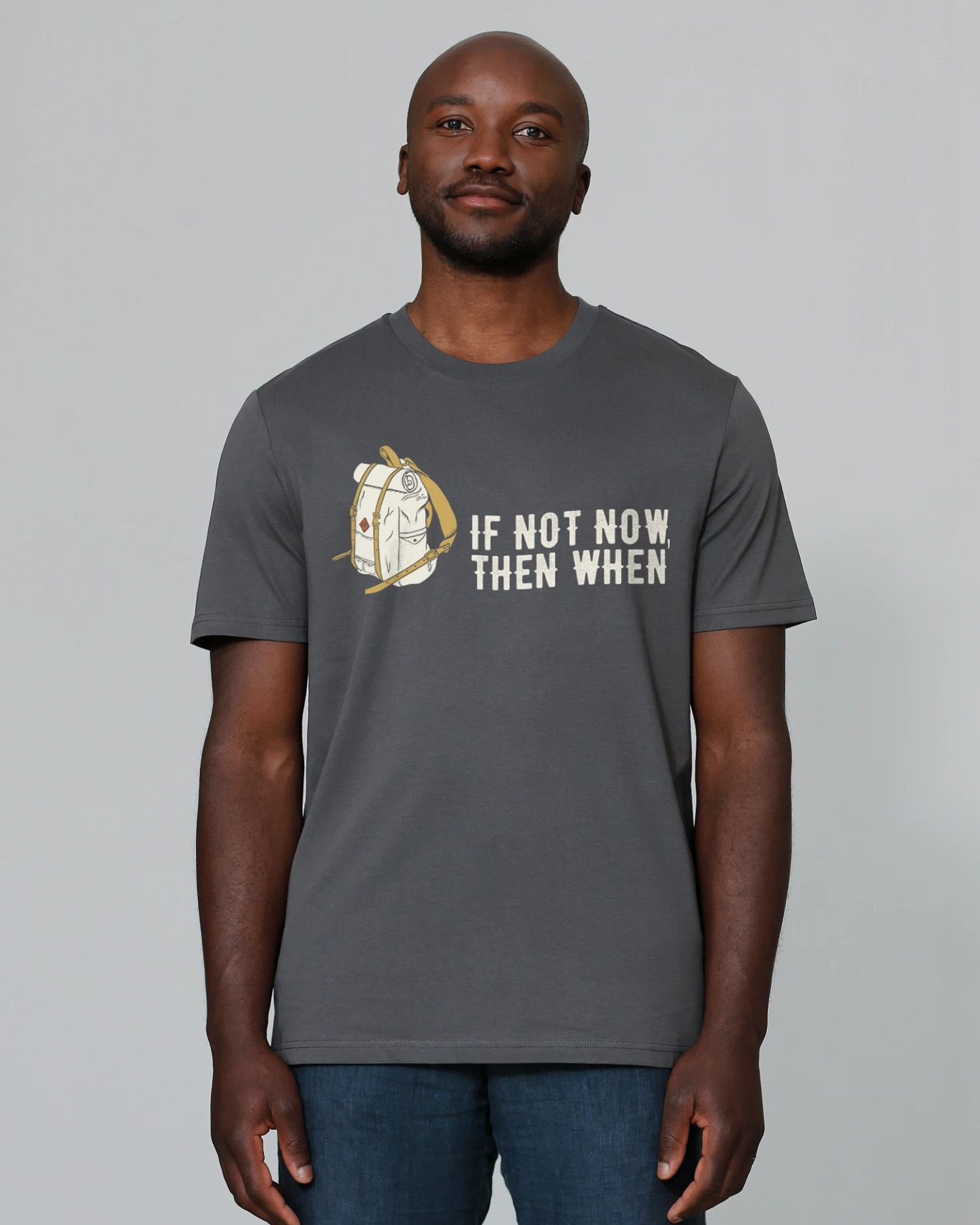 Watapparel T-Shirt If not now then when – Ansicht 2