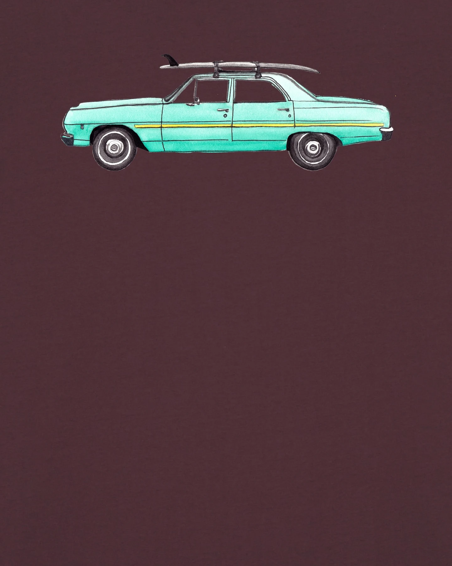Watapparel Shirt Surf Car – Ansicht 3